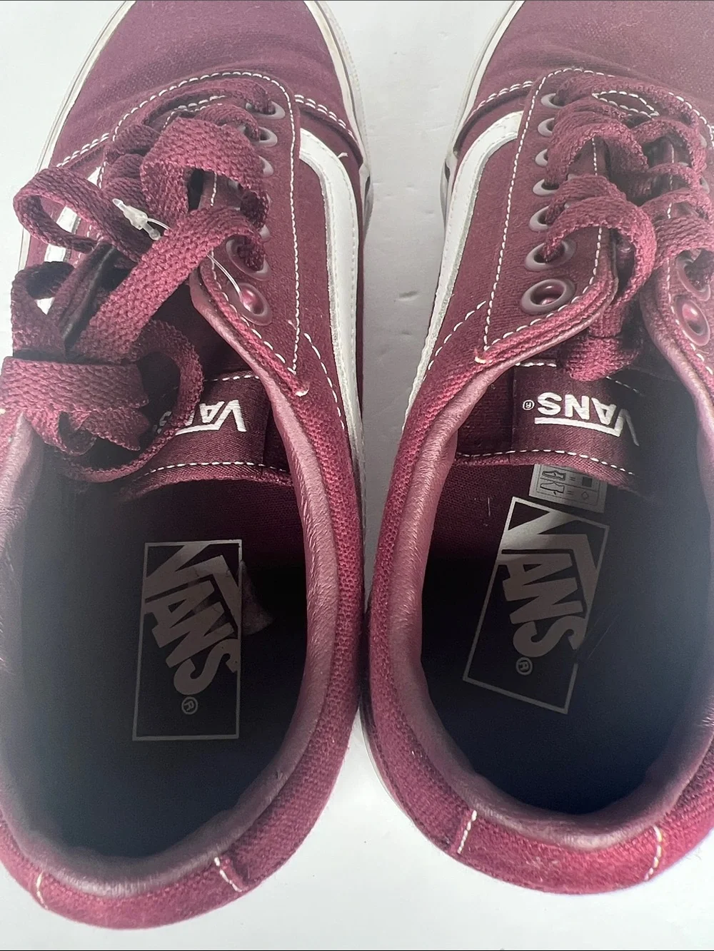 Vans Womens Maroon Sneakers 7